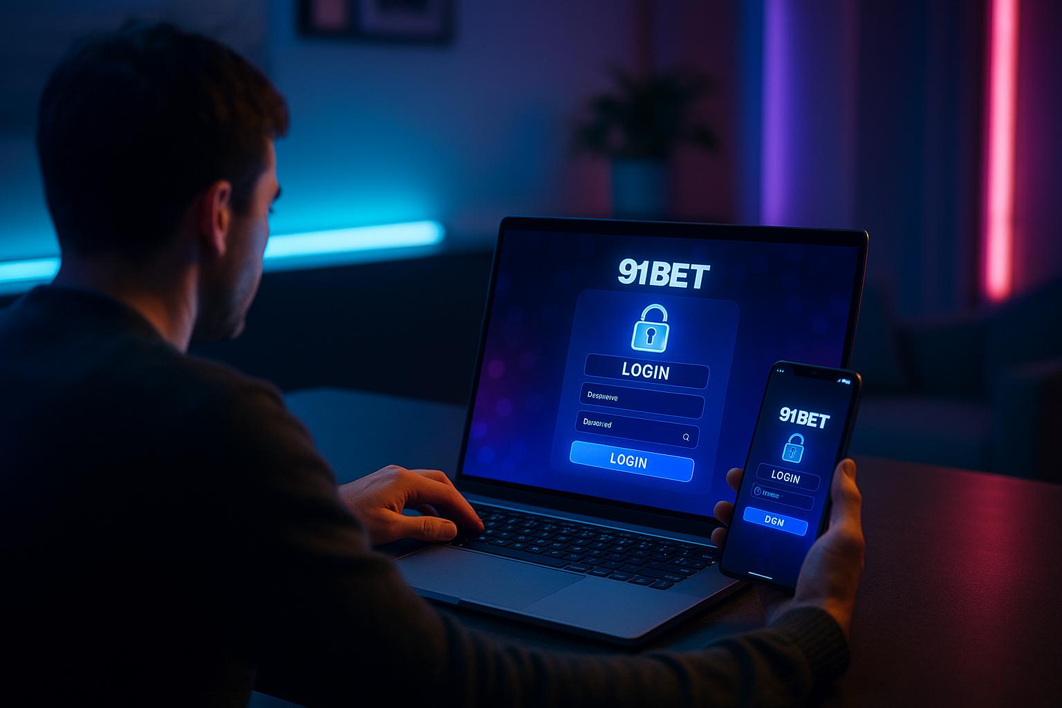 Criar uma nova Conta no plataforma 91BET