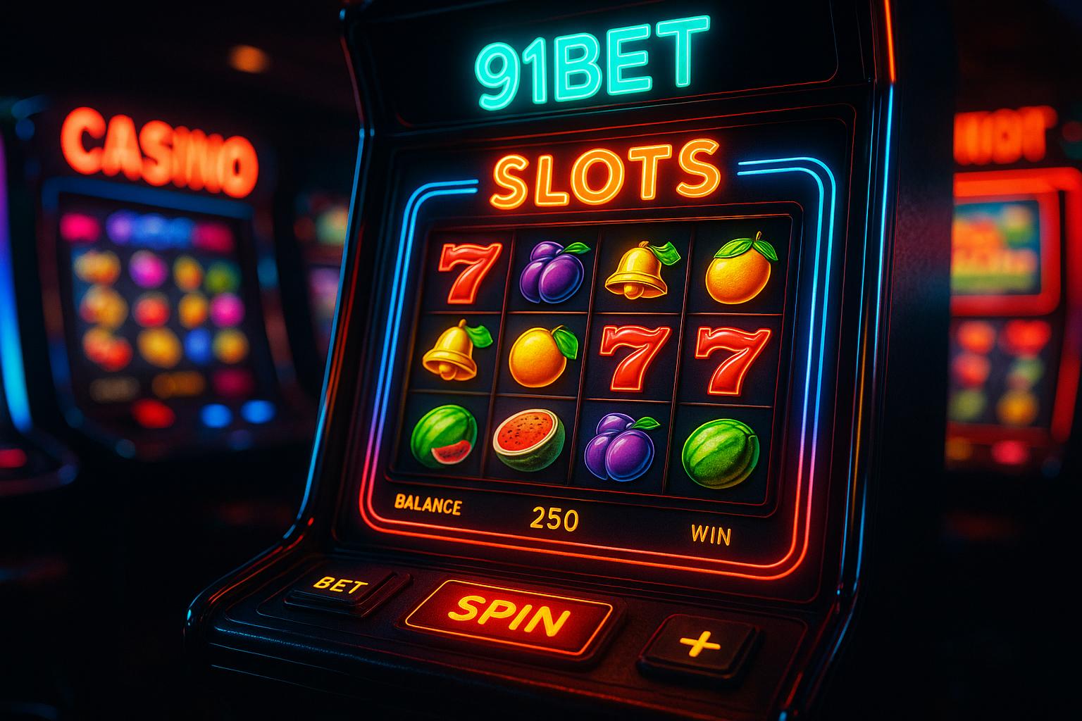 Explore o mundo das slot machines no 91BET Casino